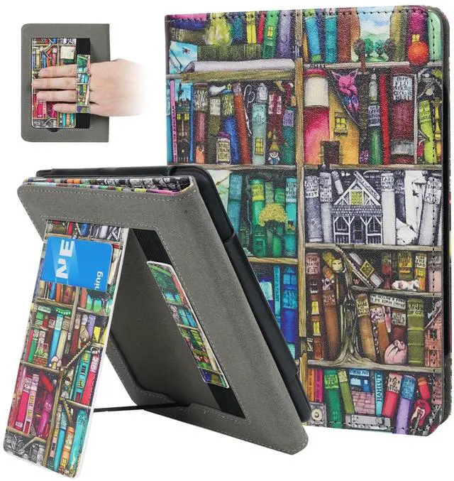 Main image of ZSLVPN Stand Case for 7"/6.8" Kindle Paperwhite(12th/11th Gen-2024/2021) and Kindle Colorsoft Signature Edition - Slim Durable PU Leather New Cover with Hand Strap, Auto Wake/Sleep, Card Slot