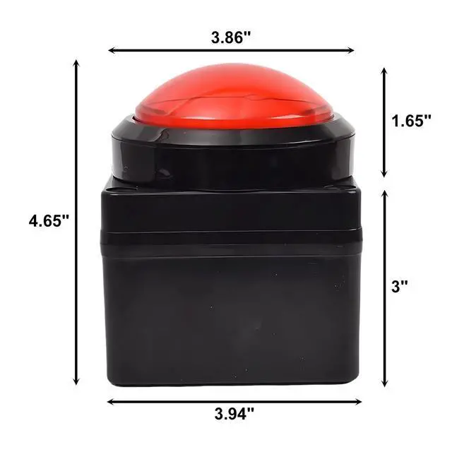 Alt view image 2 of 5 - Yoqanr Programmable USB Macro Keyboard, Major Policy Decision Button, One Handed Programmable Setting & Game Switch Control Keyboard, U Flash Disk with Customized Program, Default Enter Function, Red