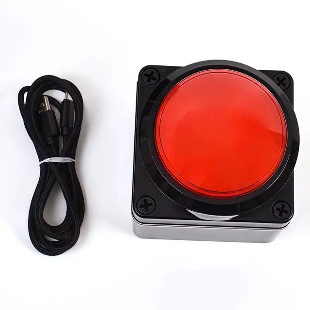 Alt view image 3 of 5 - Yoqanr Programmable USB Macro Keyboard, Major Policy Decision Button, One Handed Programmable Setting & Game Switch Control Keyboard, U Flash Disk with Customized Program, Default Enter Function, Red