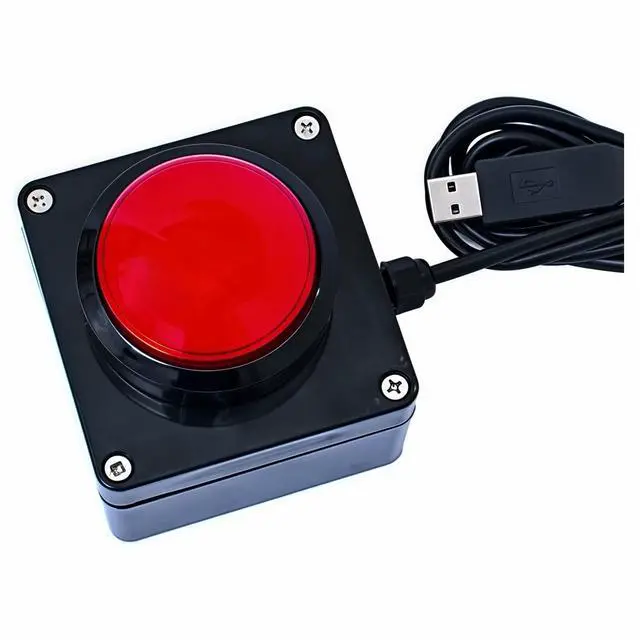 Alt view image 4 of 5 - Yoqanr Programmable USB Macro Keyboard, Major Policy Decision Button, One Handed Programmable Setting & Game Switch Control Keyboard, U Flash Disk with Customized Program, Default Enter Function, Red