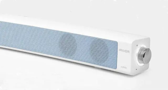 Alt view image 2 of 5 - iRiver IR-SB200 USB Powered Curved Sound Bar Computer Speaker for Desktop Laptop PC 2Ch 12W Powerful Sound Stylish Modern Design (Cobalt Blue)