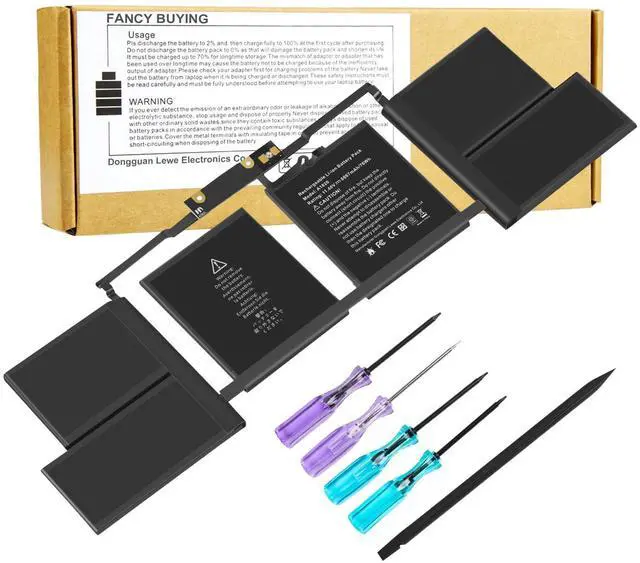 Main image of A1707 A1820 Laptop Battery for MacBook Pro 15 inch A1707 (Late 2016 Mid 2017) Touch Bar EMC 3162 3072 Series MLH32LL/A MLH42LL/A MLW72LL/A MLW72HN/A MLW82LL/A MPTR2LL/A MPTT2LL/A - 11.40V 76Wh