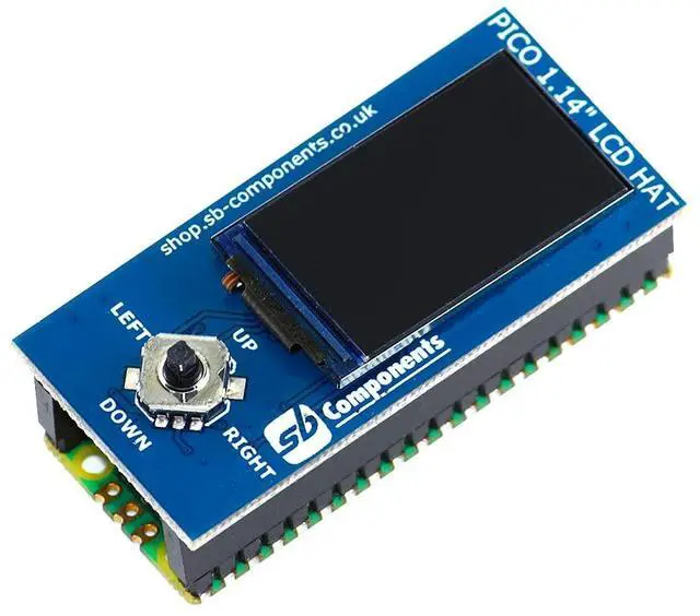Main image of sb components Raspberry Pi Pico Board with Pico 1.14inch LCD HAT Pico LCD Display Board Module for RPi Pico, Raspberry Pi Pico Kit