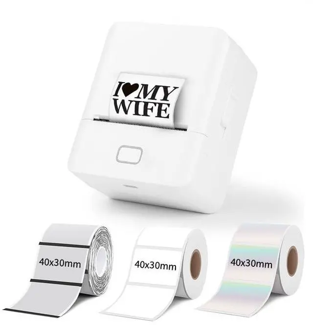 Main image of KAYSION The SK20 Thermal Printer is Lightweight at 212g, Easy to Carry, and Pocket-Sized. Its eco-Friendly, Mess-Free, and Needs no Ink cartridgesPerfect Printing(White)