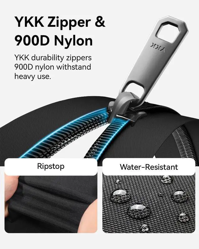 Alt view image 2 of 5 - CROSSGEAR Travel Laptop Backpack for Men, 15.6-Inch Large Computer Business Backpack, Multi-pocket, USB Port, Breathable Padded, Water Resistant Work Casual Daypacks