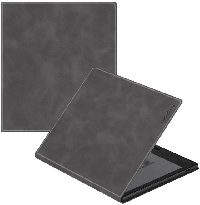 Main image of LaoShuSheng Magnetic Case for 7" Onyx Boox Tablet Go 7/Go 7 Color Series (1/2th Gen,2024/2025) /Boox Page - Ultra-Thin Lightweight Leather Book Folio Cover with Auto Sleep/Wake (Advanced Grey)