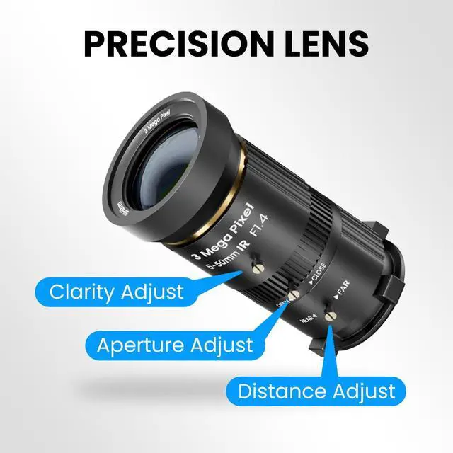 Alt view image 2 of 5 - CIRICO UltraCam C280 4K UHD Camera, 16MP, 10X Optical Zoom, Manual Lens, 110° FOV, USB Video Microscope for PC, Laptop, Monitor, TV