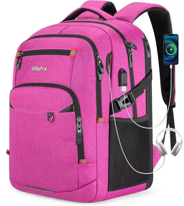 Main image of Velaybor 40L Expandable Laptop Backpack, Anti-thief Travel Backpack with USB Charging Port, Airline Approved Business Waterproof Carry on Luggage, Fits 15.6" Laptop for Men Women
