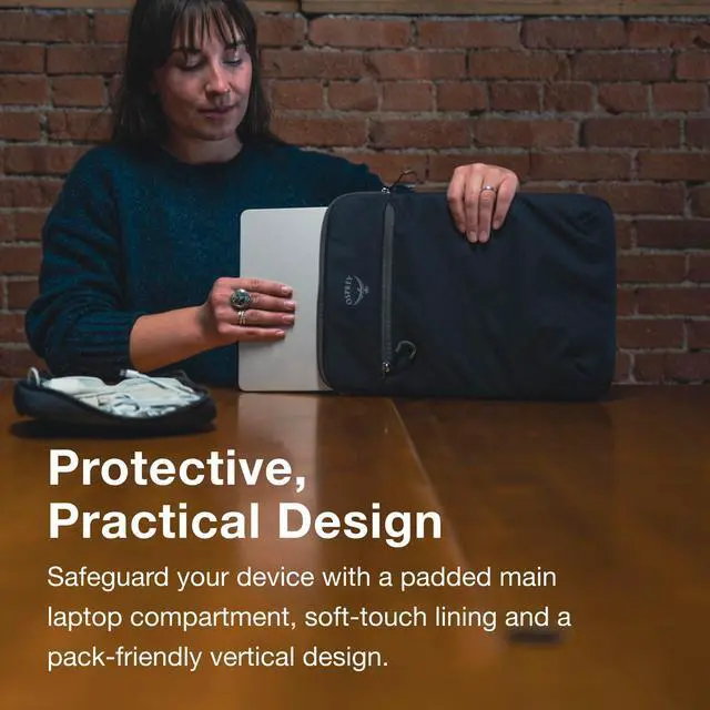 Alt view image 3 of 5 - Osprey Daylite 16-Inch Laptop Sleeve, Black