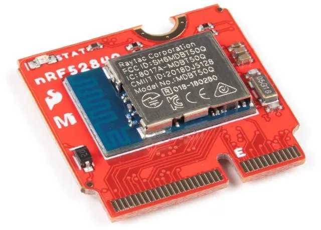 Main image of SparkFun MicroMod nRF52840 Processor - Modular Interface Ecosystem That Connects nRF52840 microcontroller/Processor Board to Various/Carrier Board peripherals