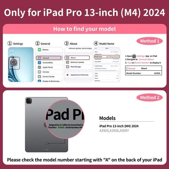 Alt view image 2 of 5 - molosicars Case with Keyboard for iPad Pro 13-inch 2024 (M4) - Transparent Protective Case with Pencil Holder, 7-Color Backlit Wireless Keyboard, 360° Rotating Stand & Tech Style Transparent Pink