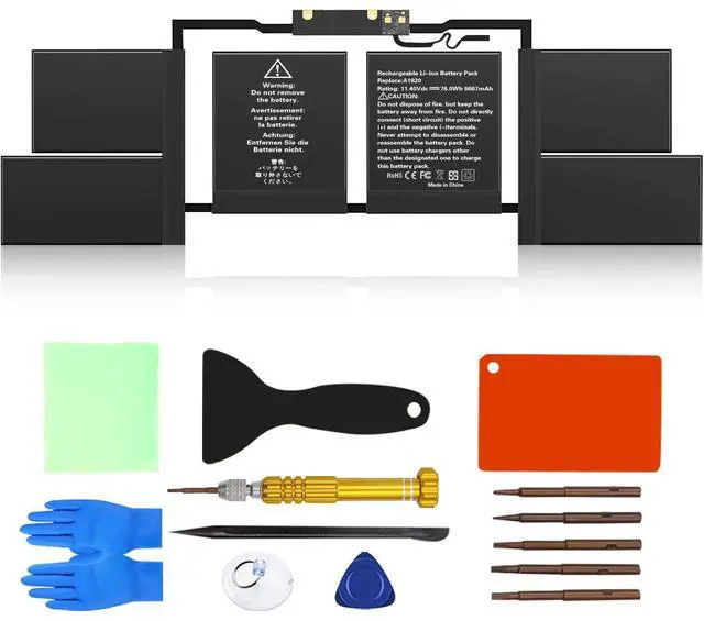 Main image of Bituoer A1820 Battery for Apple MacBook Pro 15 A1707 Late 2016 / Mid 2017 EMC 3072 EMC 3162 MLH32CH/A MLH42CH/A MLW72CH/A MLW82CH/A MPTR2LL/A MPTT2LL/A