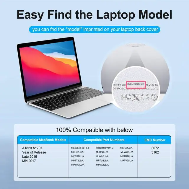 Alt view image 3 of 5 - Bituoer A1820 Battery for Apple MacBook Pro 15 A1707 Late 2016 / Mid 2017 EMC 3072 EMC 3162 MLH32CH/A MLH42CH/A MLW72CH/A MLW82CH/A MPTR2LL/A MPTT2LL/A