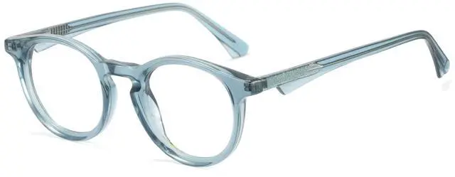 Main image of Cyxus Round Blue Light Blocking Glasses Women Men Nerd Small Circle Computer Glasses Bio-acetate Frame Anti Eyestrain 8226