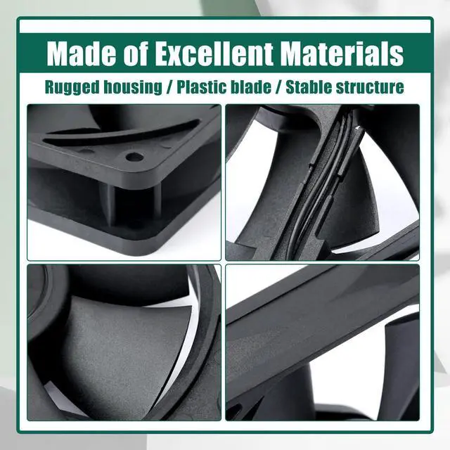 Alt view image 5 of 5 - YUXIVCNE XY-12025B2H EC 12025 Cooling Fan High-Volume Boosting Fans 12mm Case 220V 0.05A Parts Replace XY12025B2H Black Plastic for Industrial Equipment