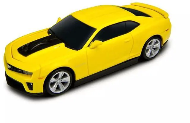 Main image of Certified Wireless Computer Mouse - Computer Accessories - Yellow Wirelesss Mouse, Sports Car Design with White LED Lights - Style #C95903