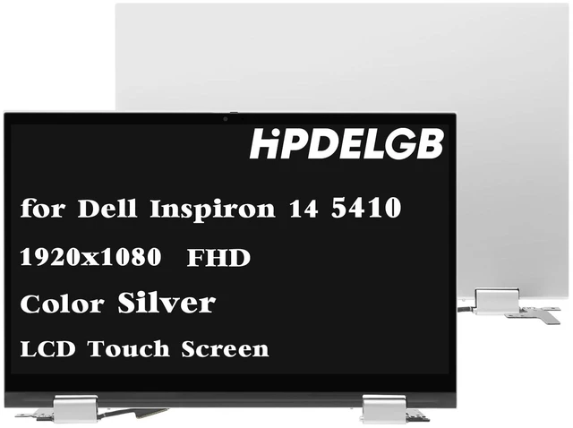 Main image of HPDELGB Replacement for Dell Inspiron 14 5410 2-in-1 LCD Display Touch Screen Digitizer Assembly Silver FHD 1920x1080 14.0"