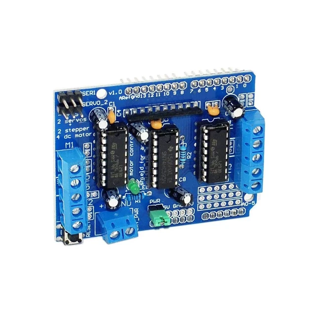 Alt view image 4 of 5 - hiBCTR 3-Pack L293D DC and Stepper Motor Driver Shield
