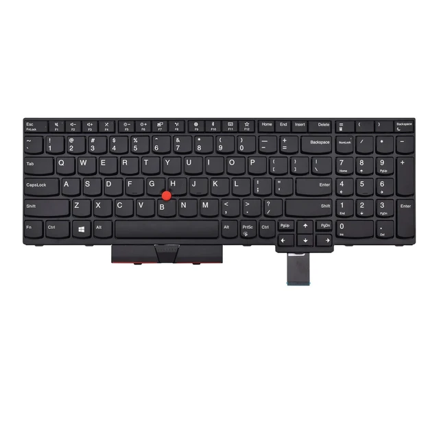Alt view image 2 of 5 - SUNMALL Replacement Keyboard Compatible with Lenovo IBM ThinkPad P51S P52S T570 T580 P/N: 01HX259 01HX219 SN20P41521 with Frame and Trackpoint(Non-Backlit)