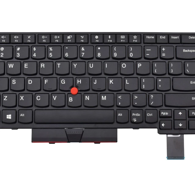 Alt view image 5 of 5 - SUNMALL Replacement Keyboard Compatible with Lenovo IBM ThinkPad P51S P52S T570 T580 P/N: 01HX259 01HX219 SN20P41521 with Frame and Trackpoint(Non-Backlit)