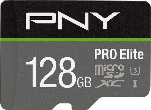 Main image of PNY 128GB PRO Elite C10 U3 V30 A2 microSDXC Flash Memory Card, 4K UHD
