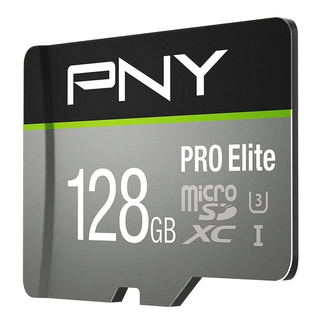 Alt view image 2 of 5 - PNY 128GB PRO Elite C10 U3 V30 A2 microSDXC Flash Memory Card, 4K UHD