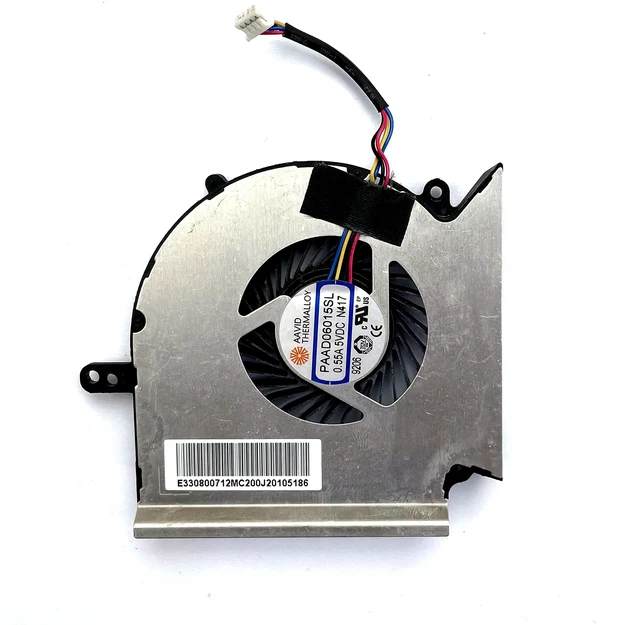 Alt view image 3 of 4 - Bestparts New CPU+GPU Cooling Fan Replacement for MSI GE75 GP75 GL75 WE75 VR MS-17E2 PABDD06015SL N414 N417 N384