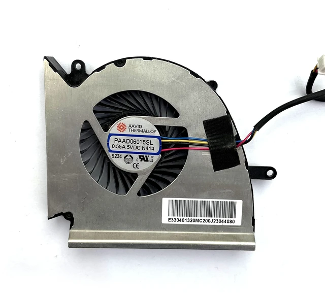 Alt view image 4 of 4 - Bestparts New CPU+GPU Cooling Fan Replacement for MSI GE75 GP75 GL75 WE75 VR MS-17E2 PABDD06015SL N414 N417 N384