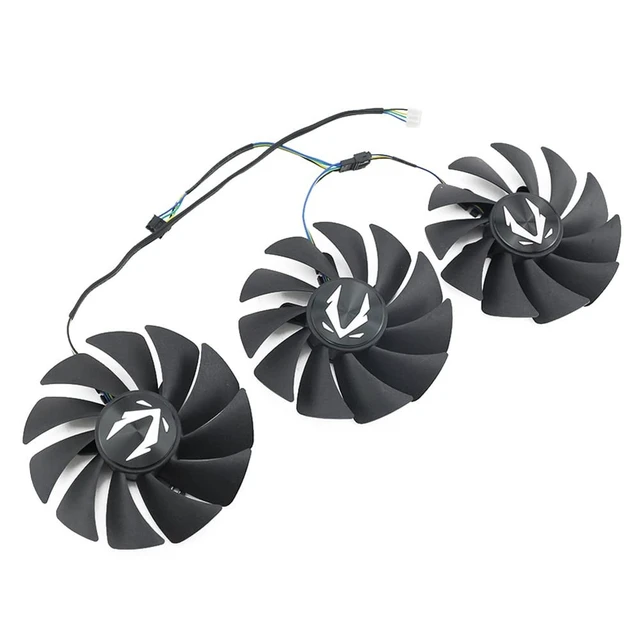 Alt view image 3 of 3 - NNL GA92S2U 4PIN GPU RTX3080 RTX3090 Cooling Fan for ZOTAC GeForce RTX 3070 Ti 3080 3090 Trinity OC Graphic Video Card Fans (3PCS)