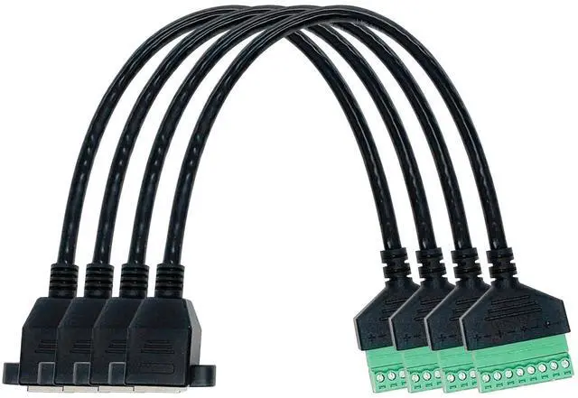 Main image of Teansic 4PCS 1ft RJ45 Female Plug to 8 Pin Screw Terminal Connector,RJ45 8P8C Screw Terminal for Cat6 Cat5 Ethernet Extender AV CCTV UTP DVR Network Adapter Extension Cord(Female)