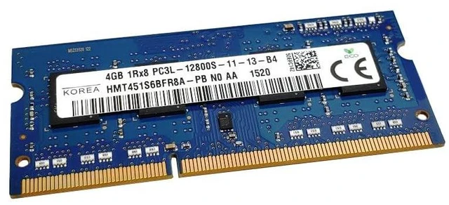 Main image of Hynix hmt451s6bfr8 a-pb 4 GB DDR3L 1600 MHZ ECC Key Module (DDR3L, PC/Server, 204-Pin SO-DIMM, 1 x 4 GB)