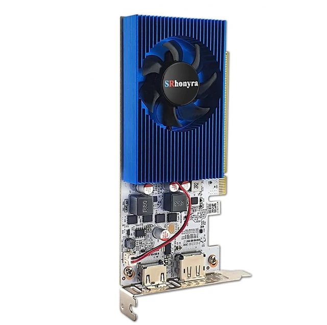 Alt view image 2 of 5 - SRhonyra GT 1030 4GB Low Profile Graphics Card