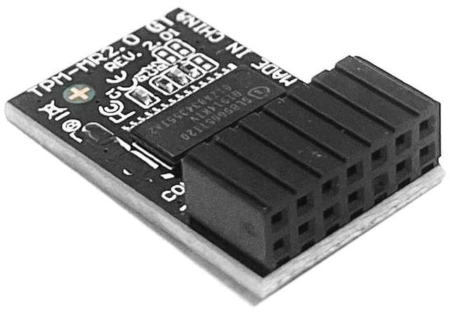 Alt view image 3 of 5 - TPM-M R2.0 Module LPC 14pin-1 with SLB9665 Replacement for ASUS Motherboard ROG Strix B350-F /B360-G /B360-H /B360-F/B365-F/B365-G /X370-F/Z370-H/Z370-F/Z370-E /H370-F Gaming TPM2.0