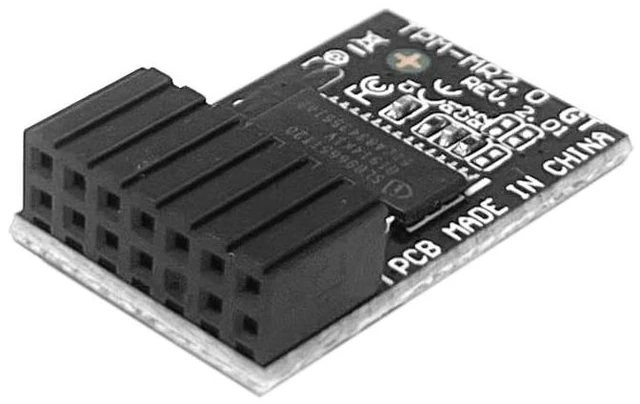 Alt view image 5 of 5 - TPM-M R2.0 Module LPC 14pin-1 with SLB9665 Replacement for ASUS Motherboard ROG Strix B350-F /B360-G /B360-H /B360-F/B365-F/B365-G /X370-F/Z370-H/Z370-F/Z370-E /H370-F Gaming TPM2.0