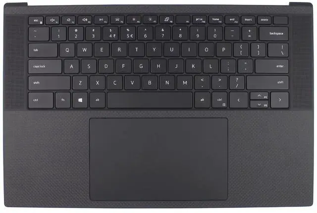 Main image of ApplianPar Black Upper Case Palmrest Cover with Backlit Keyboard and Touchpad CYJV4 for Dell XPS 15 9520 9530