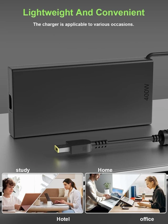 Alt view image 5 of 5 - PowerPortnerLink 400W Charger for Lenovo Legion Pro Laptop