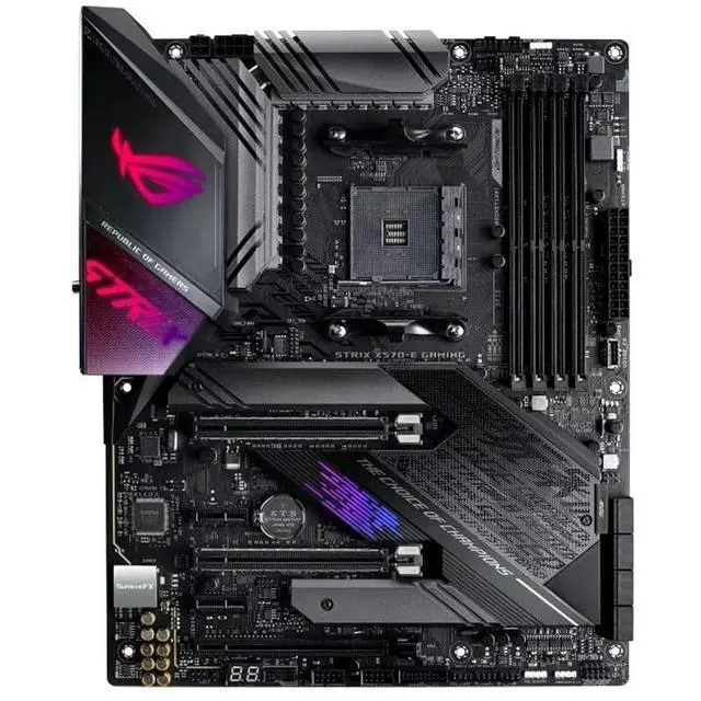 Alt view image 2 of 5 - ASUS ROG Strix X570-E Gaming ATX Motherboard- PCIe 4.0, Aura Sync RGB Lighting, 2.5 Gbps and Intel Gigabit LAN, WiFi 6 (802.11Ax), Dual M.2 Heatsinks