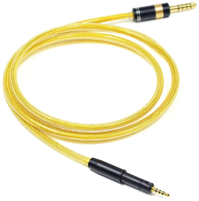 Main image of GUCraftsman 6N OFC Silver-Plated with Metal Shielding Layer Headphone Upgrade Cable for SENNHEISER HD599 HD560S HD505 HD569 HD599 SE HD550 HD400S HD400 PRO (3.5mm Plug)
