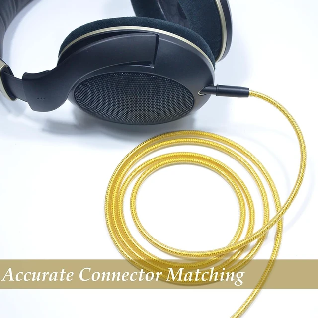 Alt view image 5 of 5 - GUCraftsman 6N OFC Silver-Plated with Metal Shielding Layer Headphone Upgrade Cable for SENNHEISER HD599 HD560S HD505 HD569 HD599 SE HD550 HD400S HD400 PRO (3.5mm Plug)