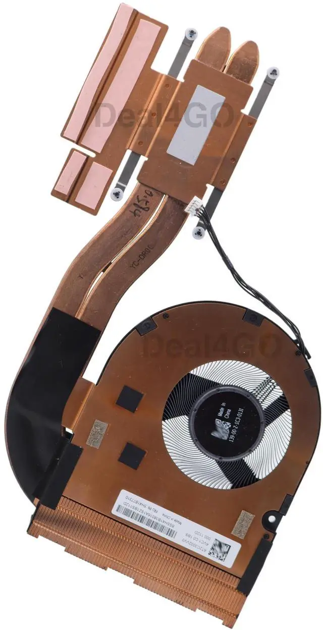 Alt view image 2 of 5 - Deal4GO CPU Cooling Fan & Heatsink Module 5H41B77310 5H41B77311 Replacement for Lenovo Thinkpad P15v T15p Gen 3 with Intel CPU (UMA)