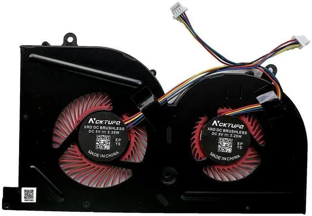 Alt view image 3 of 5 - Siakoocty CPU+GPU Cooling Fan for MSI GS63 GS63VR 6RF 6RF-001US 7RF 7RF-212UK GS73 GS73VR 6RF 6RF-005CA 7RF 7RE-004CN 7RG 7RG-026RU 7RG-039NL MS-16K2 MS-17B MS-17B1 BS5005HS-U2F1 BS5005HS-U2L1