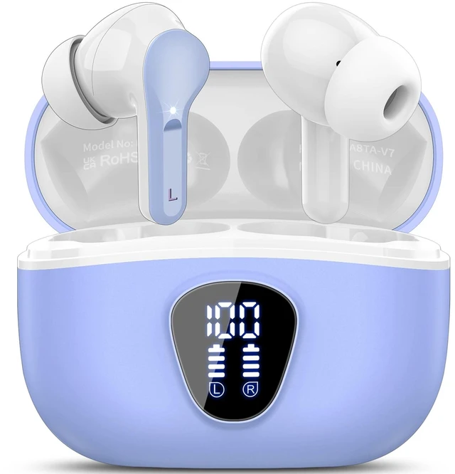 Main image of Wireless Earbuds, Bluetooth 5.4 Headphones HiFi Stereo, Bluetooth Earbuds