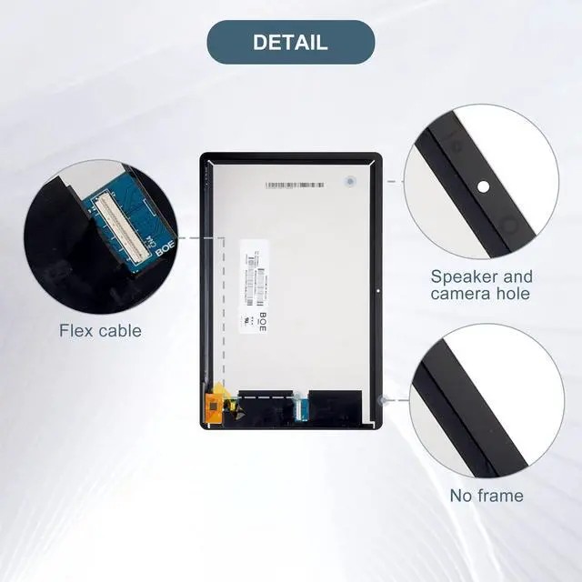 Alt view image 4 of 4 - E-yiiviil LCD Digital Display Compatible with Lenovo Chromebook Duet CT-X636F 10.1" LCD Display Touch Screen Assembly with Tools