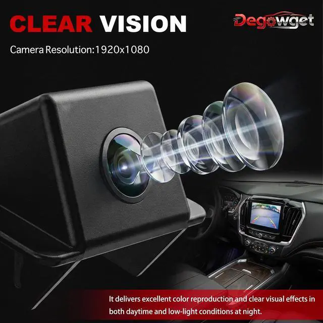 Alt view image 4 of 5 - Degowget Rear View Backup Camera 23135306 Compatible with Chevrolet Traverse 2013-2017 Park Assist Camera Replaces 590091 PAC147 GM1960127
