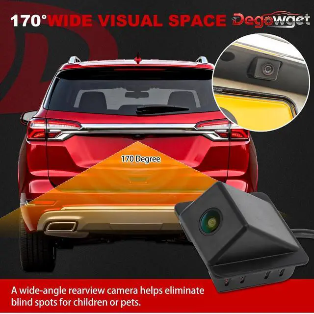 Alt view image 5 of 5 - Degowget Rear View Backup Camera 23135306 Compatible with Chevrolet Traverse 2013-2017 Park Assist Camera Replaces 590091 PAC147 GM1960127