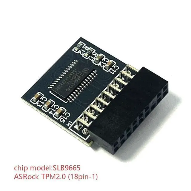 Alt view image 2 of 5 - TPM 2.0 Module LPC 18pin-1 SLB9665 for ASRock Z170,Z170 Pro4,Z170 Pro4D3,Z170 Pro4S,Z170 Extreme6,Z170 Extreme3,Z170 Extreme4,Z170 Extreme7+,Z170A-X1,Fatal1ty Z170 Gaming K4/Gaming K4D3/Gaming K6