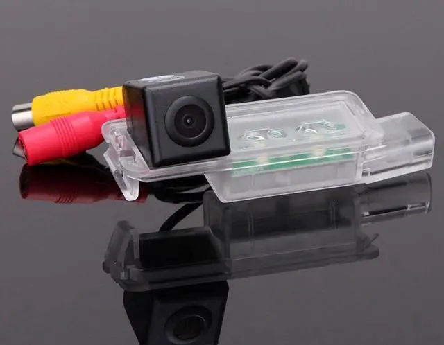 Alt view image 2 of 5 - Waterproof Car Rear View Backup License Plate Light Camera Night Vision, Replacement for VW Golf5/V/Golf7 MK7/VII/Passat CC/Skoda Scirocco/Seat Leon/Seat Leon 5F/Lamando/Golf 5 V/Passat 3C Limouine