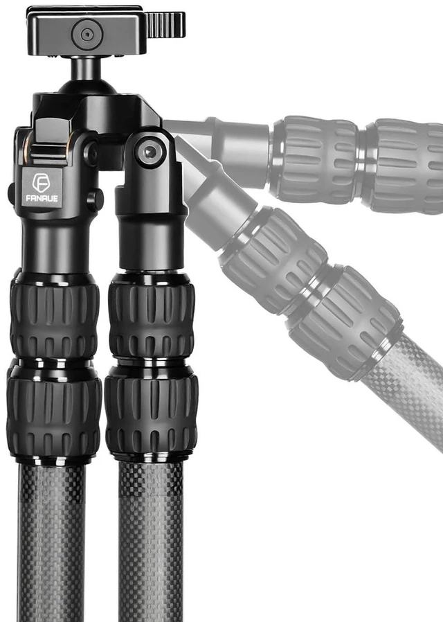 Alt view image 5 of 5 - FANAUE Carbon Fiber Tripod for Shooting,360 Degree BallHead,with Arca Swiss Quick Release Plateand Hands-Free Operation for Hunting, Shooting, and Outdoors - HTC-2830-30
