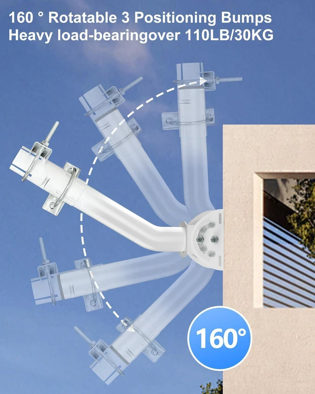 Alt view image 5 of 5 - Wall Mount for Starlink Mini, 160 Tilt Adjustable for Better Signal