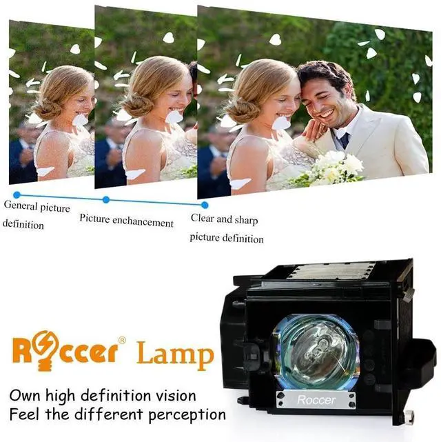 Alt view image 3 of 5 - BORYLI 915P049010 Replacement Lamp with Housing for TV WD-52631 WD-57731 WD-65731 WD-65732